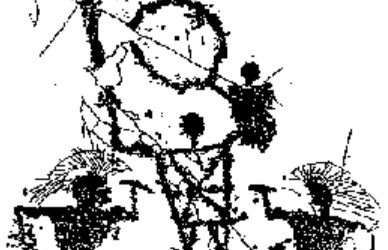 The warrior, in front of and profile